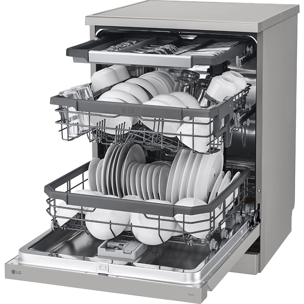 Máy rửa bát độc lập 14 bộ LG Quadwash TrueSteam LDT14SVA4