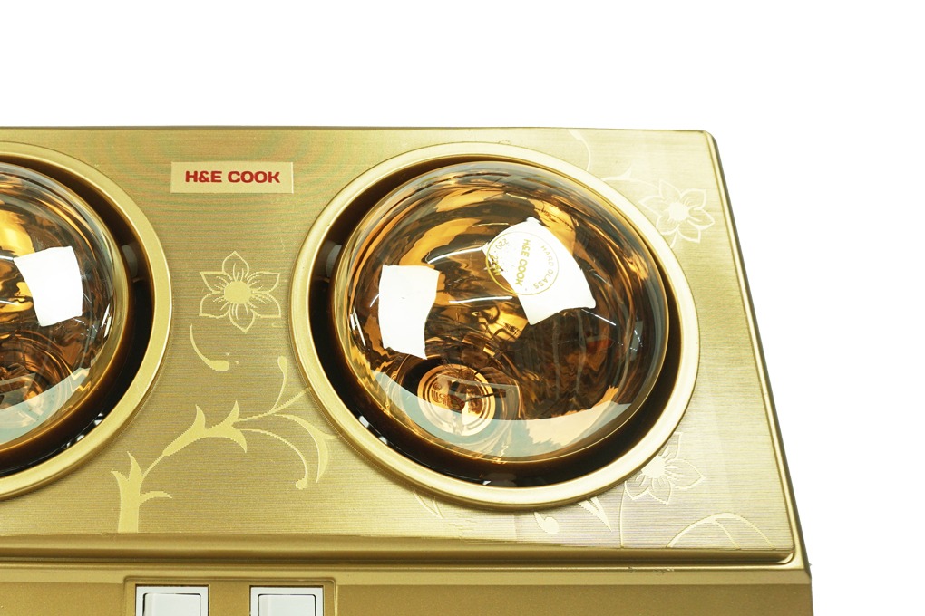 Đèn sưởi nhà tắm H&E Cook 2 bóng HE02D