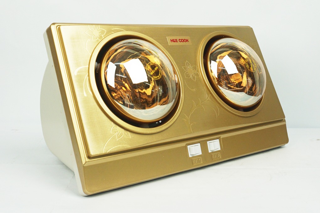 Đèn sưởi nhà tắm H&E Cook 2 bóng HE02D