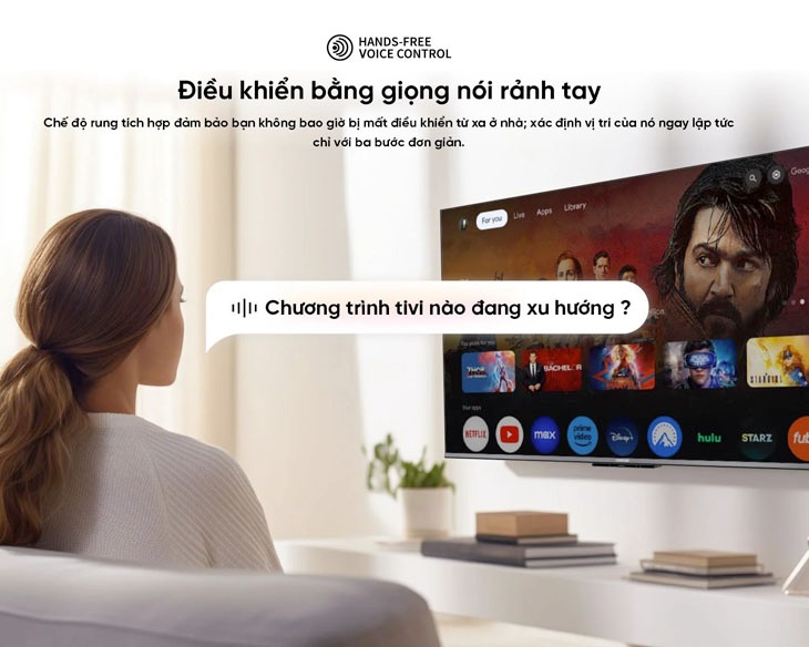 Google Tivi Coocaa 4K Qled 55 inch 65Y73 pro 2024