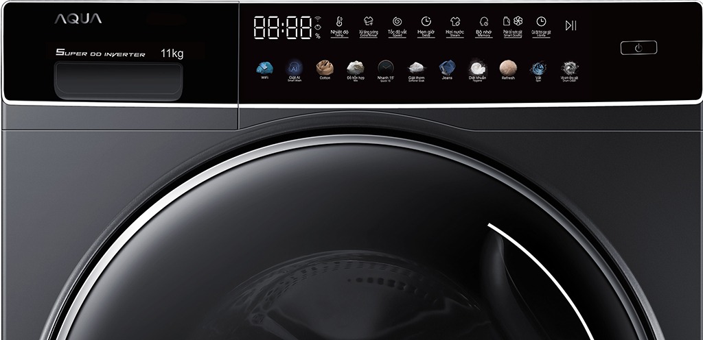 Máy giặt Aqua Inverter 11 kg AQD-DDW1100J BK