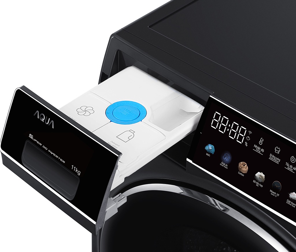 Máy giặt Aqua Inverter 11 kg AQD-DDW1100J BK
