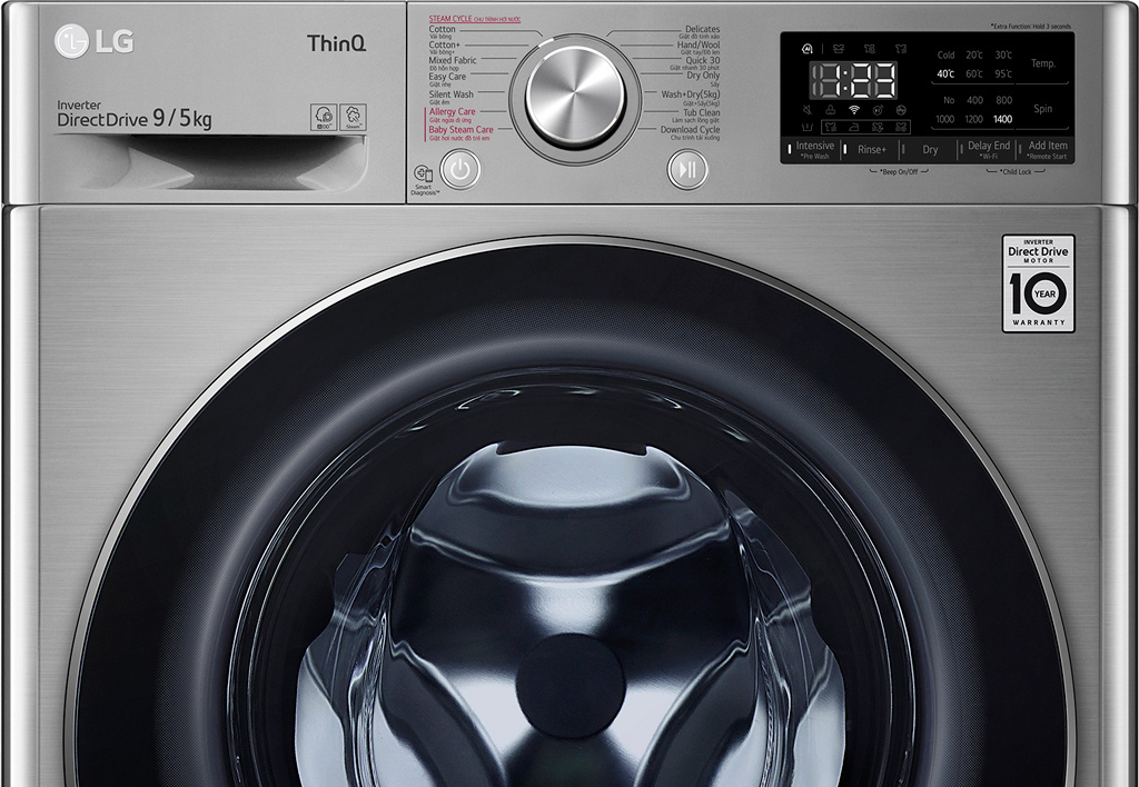 Máy giặt sấy LG Inverter 9 kg FV1409G4V