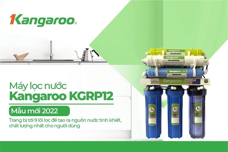 Máy lọc nước Kangaroo 9 lõi RO để gầm KGRP12