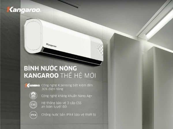 Bình nóng lạnh Kangaroo 22 lít KG79A2