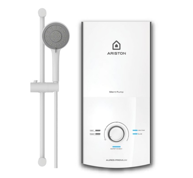 Bình nóng lạnh trực tiếp Ariston AURES PREMIUM 4.5P IVORY