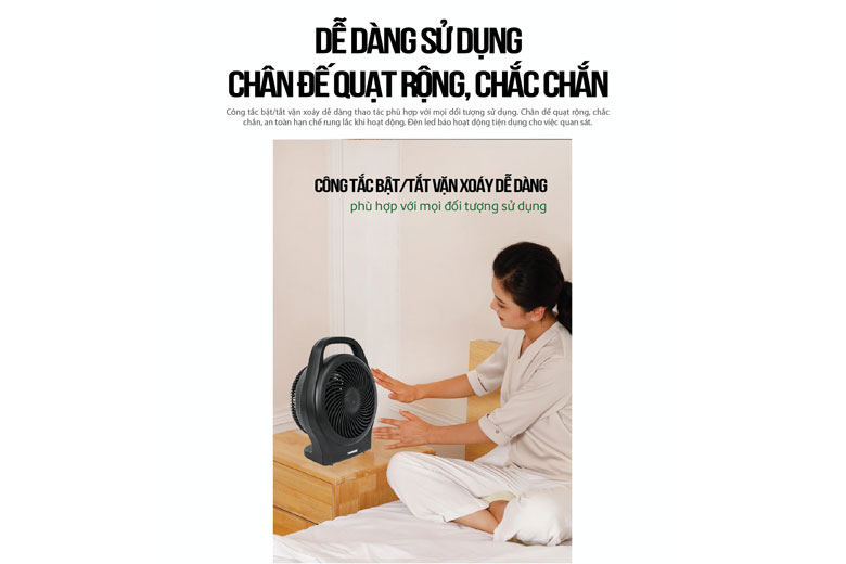 Quạt sưởi 2 chiều  (làm ấm và mát)  Tiross TS9441