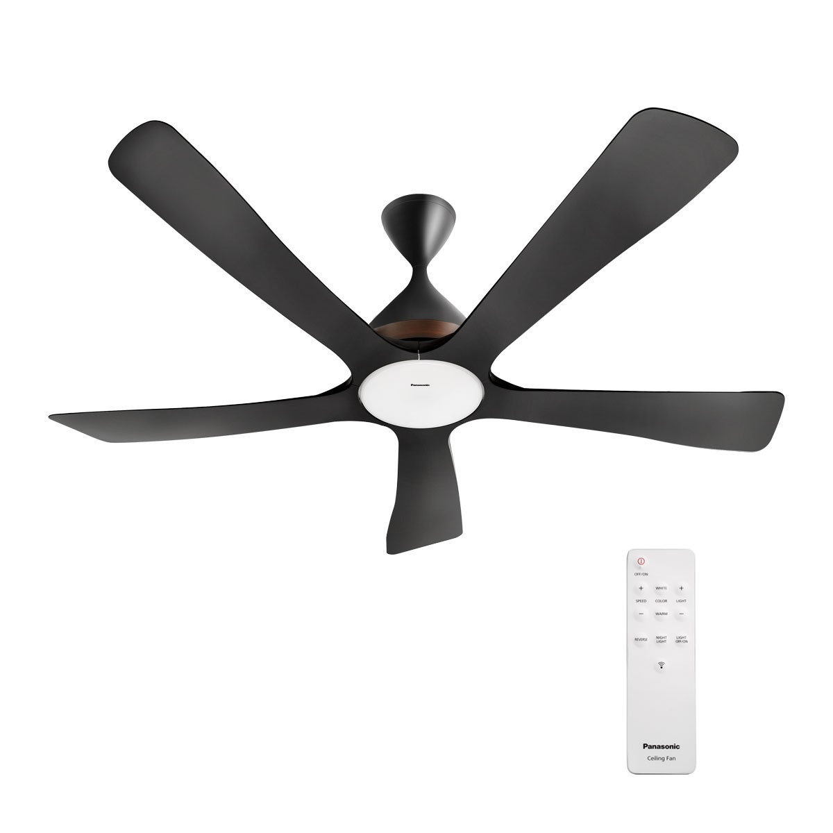 Quạt trần Panasonic 5 cánh thông minh Wi-fi F-60DGN - Đèn LED