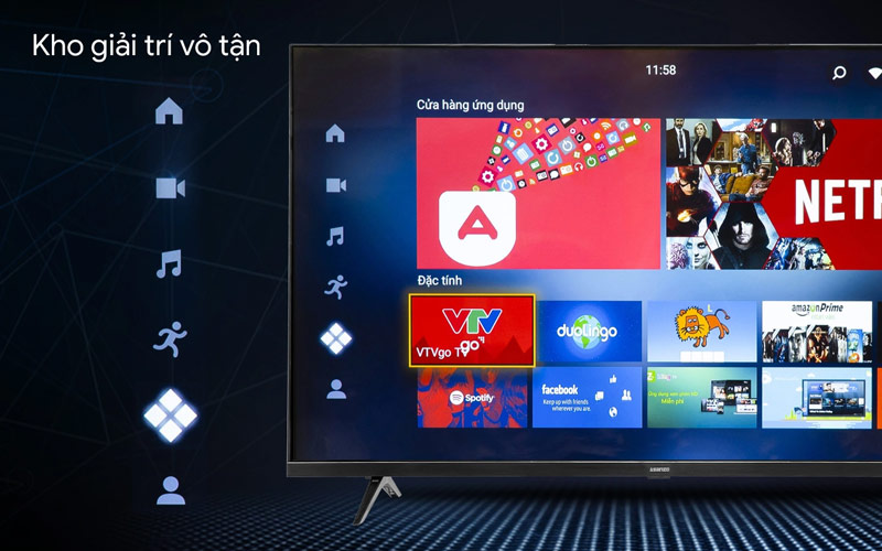 Smart Tivi Asanzo 4K 43 Inch 43U8E