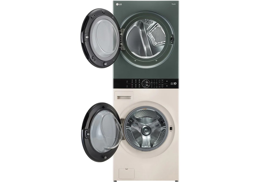 Tháp máy giặt sấy LG WashTower Inverter giặt 21 kg - sấy 16 kg WT2116SHEG