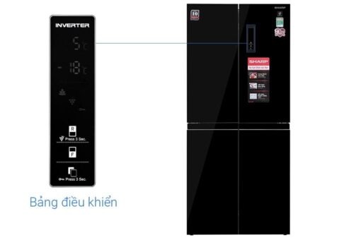 Tủ lạnh Sharp Inverter 401 lít Multi Door SJ-FXP480VG-BK