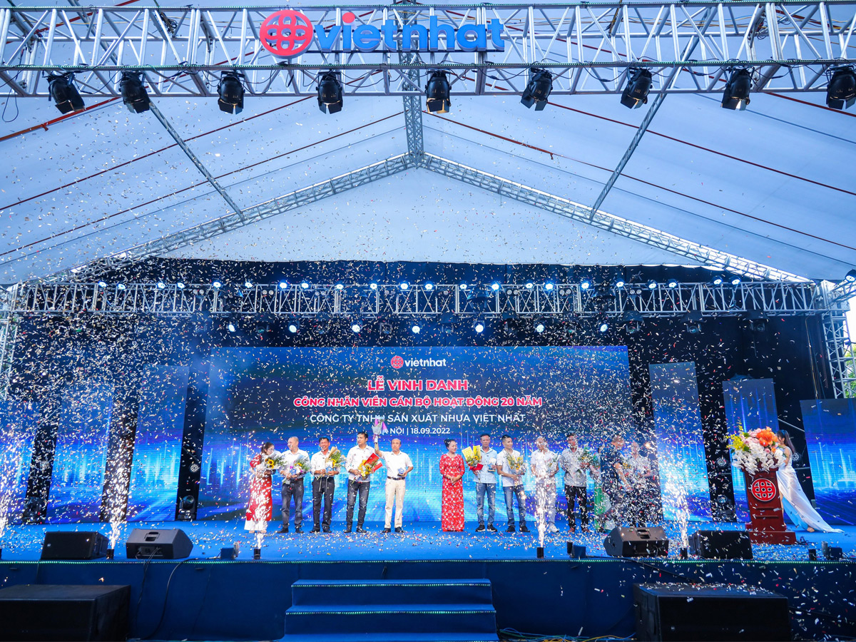 Ấn tượng lễ kỷ niệm 20 năm thành lập công ty Nhựa Việt Nhật
