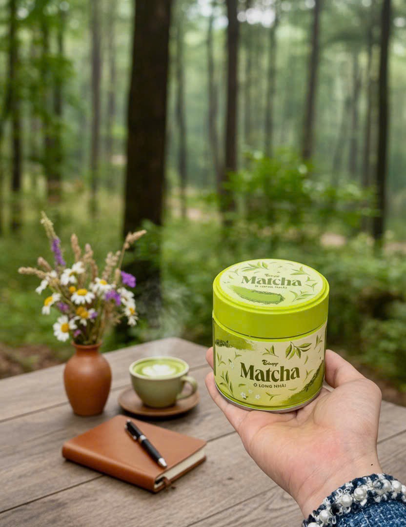 Matcha Olong Nhài Behapy hũ 60g