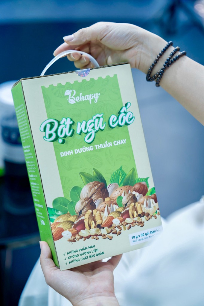 Bột ngũ cốc thuần chay Behapy 900gr