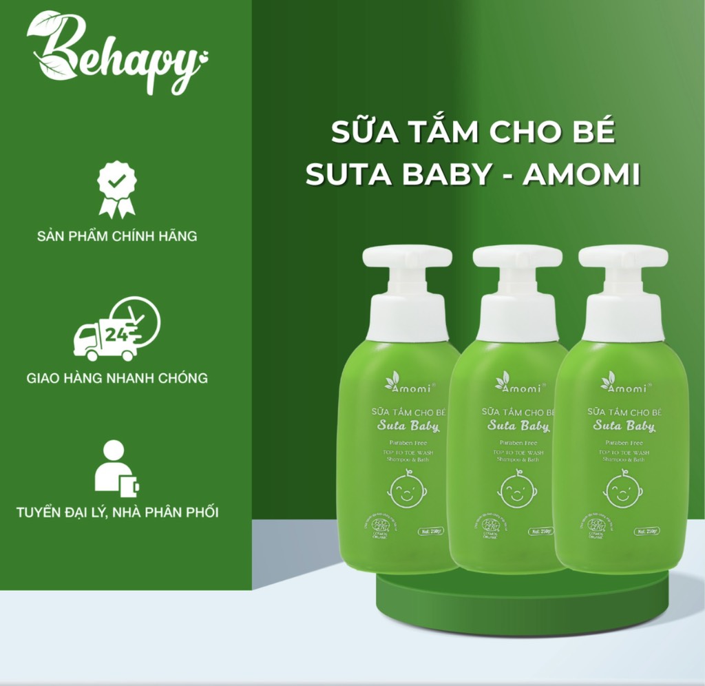 Sữa tắm cho bé Suta Baby - Amomi
