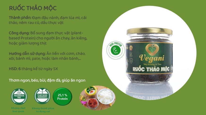 Ruốc thảo mộc Vegani 200gr