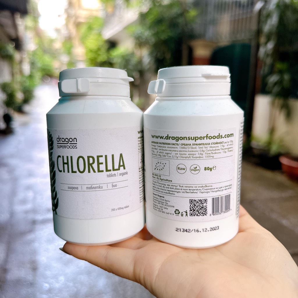 Viên tảo Chlorella Hữu cơ 80gr - Dragon
