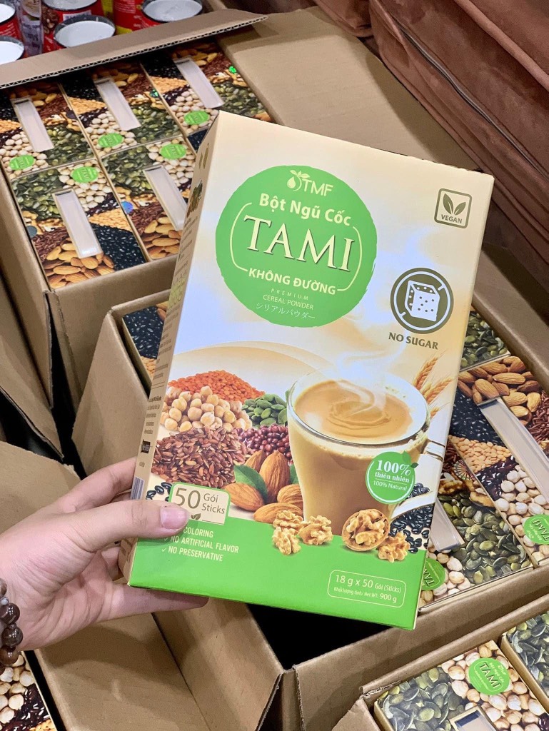 Bột ngũ cốc không đường 900gr - TAMI Food