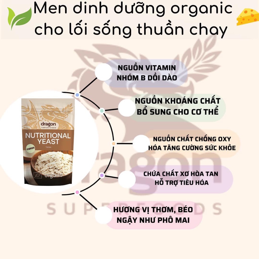 Men dinh dưỡng nutritional yeast 100gr - Dragon