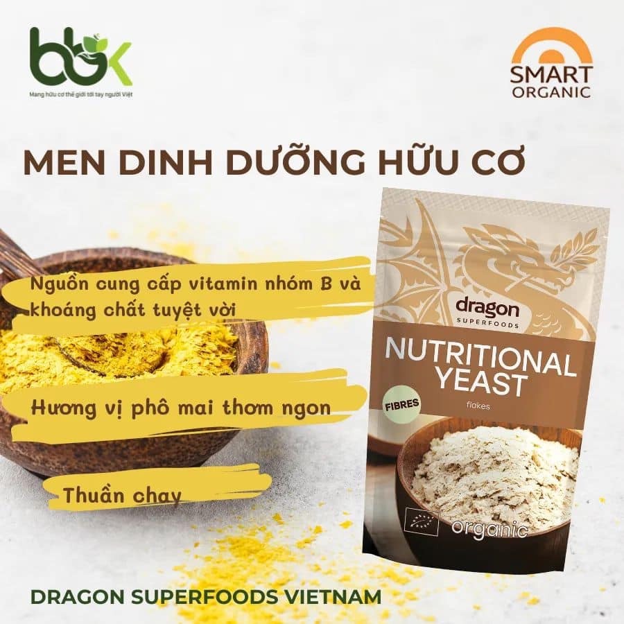 Men dinh dưỡng nutritional yeast 100gr - Dragon