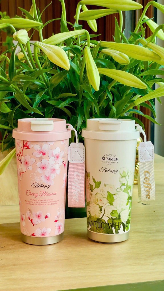 Bình giữ nhiệt Behapy (Hồng/ Xanh)