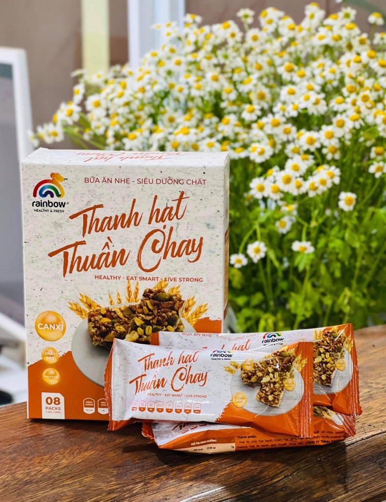 Thanh bánh hạt thuần chay 200gr