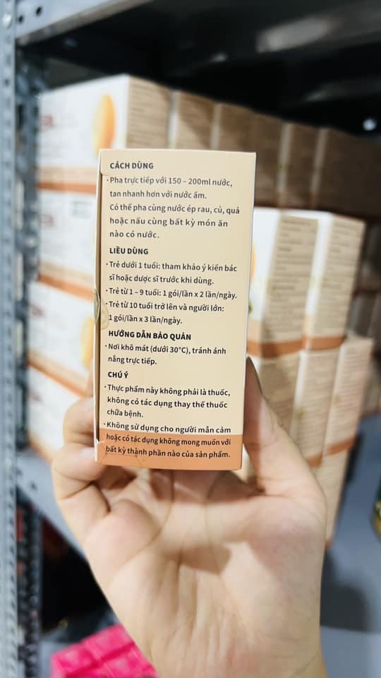 Canxi Hữu Cơ Từ Vỏ Trứng Gà 60gr (20 gói x 3g)