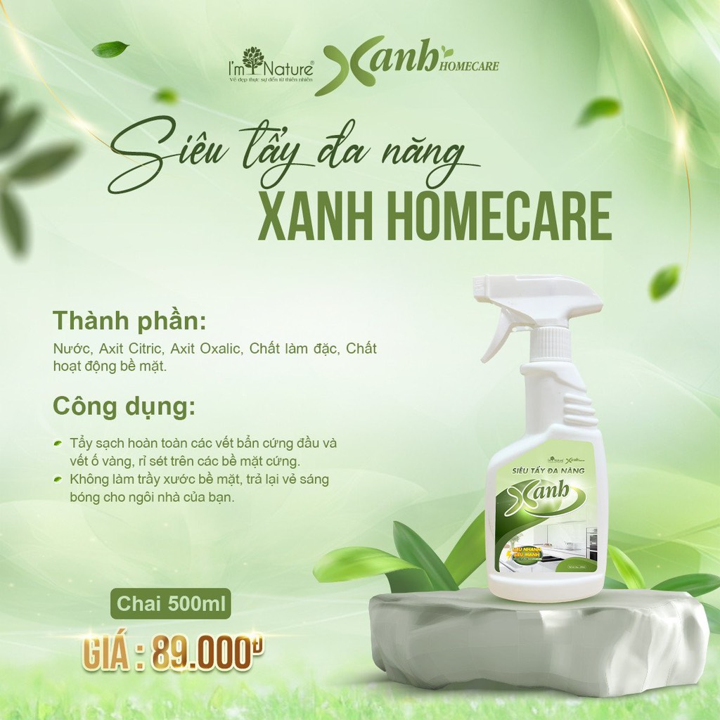 Siêu tẩy đa năng 500ml - XANH HOMECARE