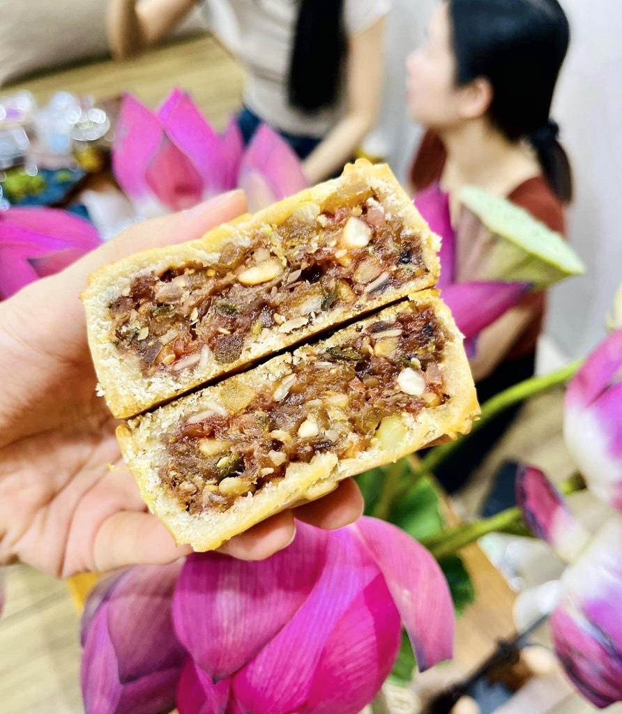 Bánh trung thu vị Thập Cẩm Chay ngũ Hạt 150gr