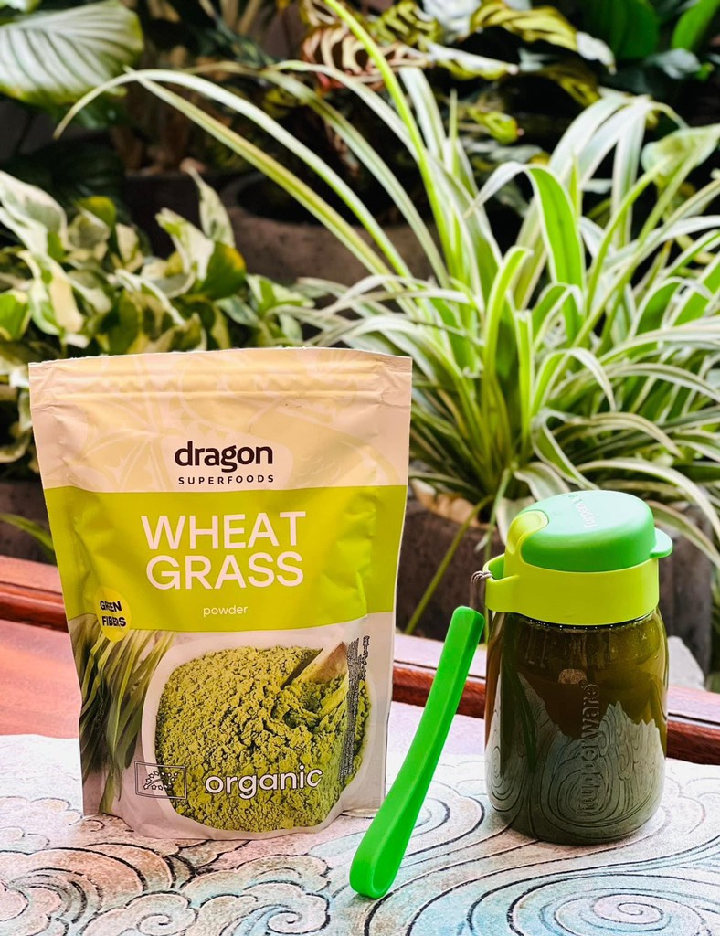 Bột cỏ lúa mì hữu cơ 150gr - Dragon
