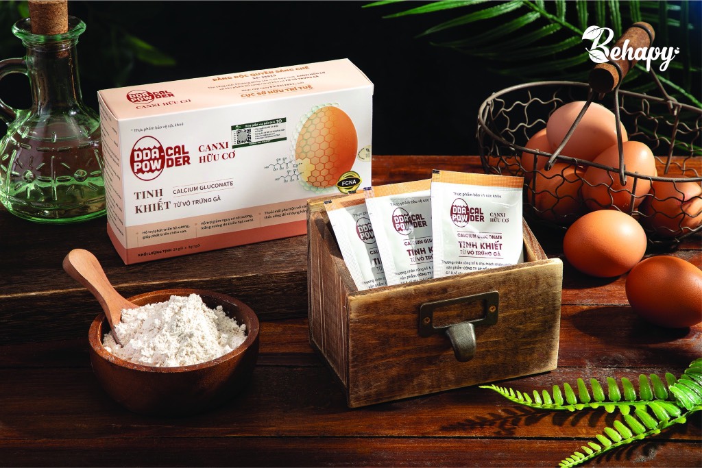 Canxi Hữu Cơ Từ Vỏ Trứng Gà 60gr (20 gói x 3g)