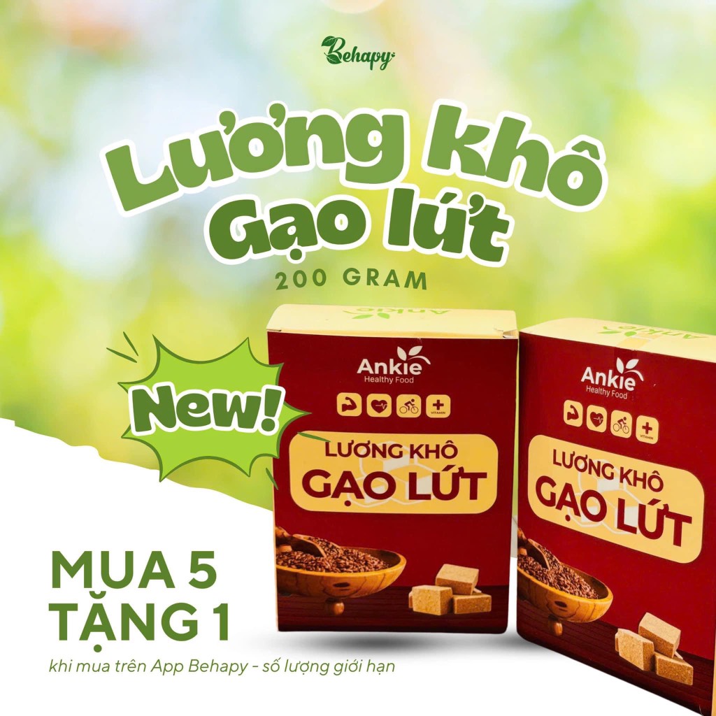 Lương khô gạo lứt ăn kiêng 200gr