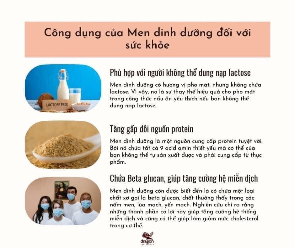 Men dinh dưỡng nutritional yeast 100gr - Dragon