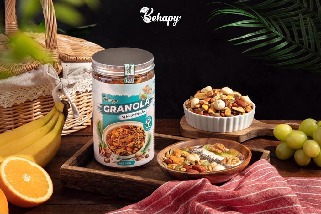 Granola nguyên bản Behapy 500gr