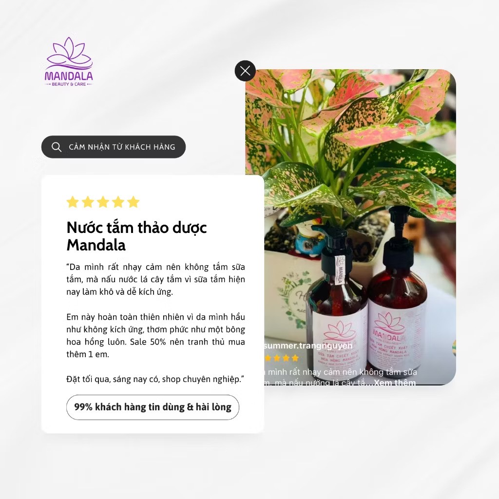 Nước tắm Mandala 300ml