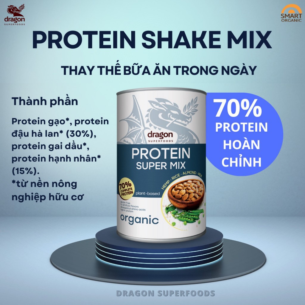 Protein Super Mix 500gr - Dragon (Mẫu Gói Mới)