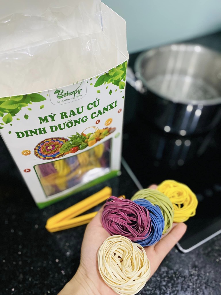 Mỳ rau củ canxi Behapy 500gr