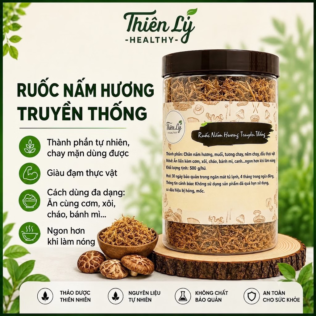 Ruốc nấm hương 500gr