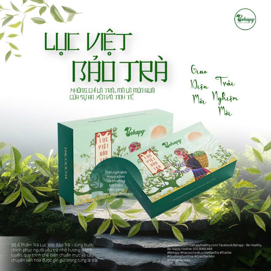 Set Lục Việt Bảo Trà Behapy (6 phẩm trà)