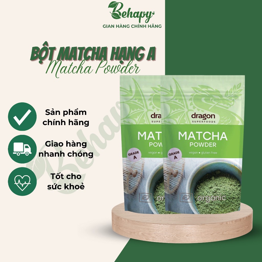 Bột Matcha Hữu Cơ 100gr - Dragon