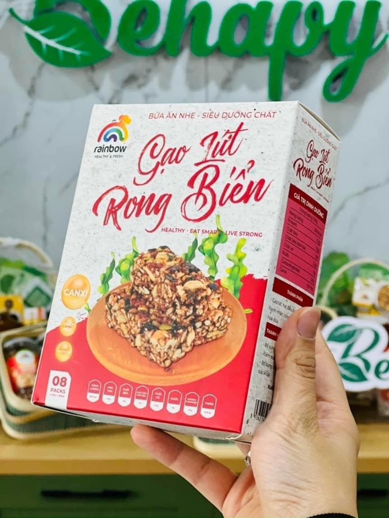 Thanh bánh Gạo lứt rong biển 200gr