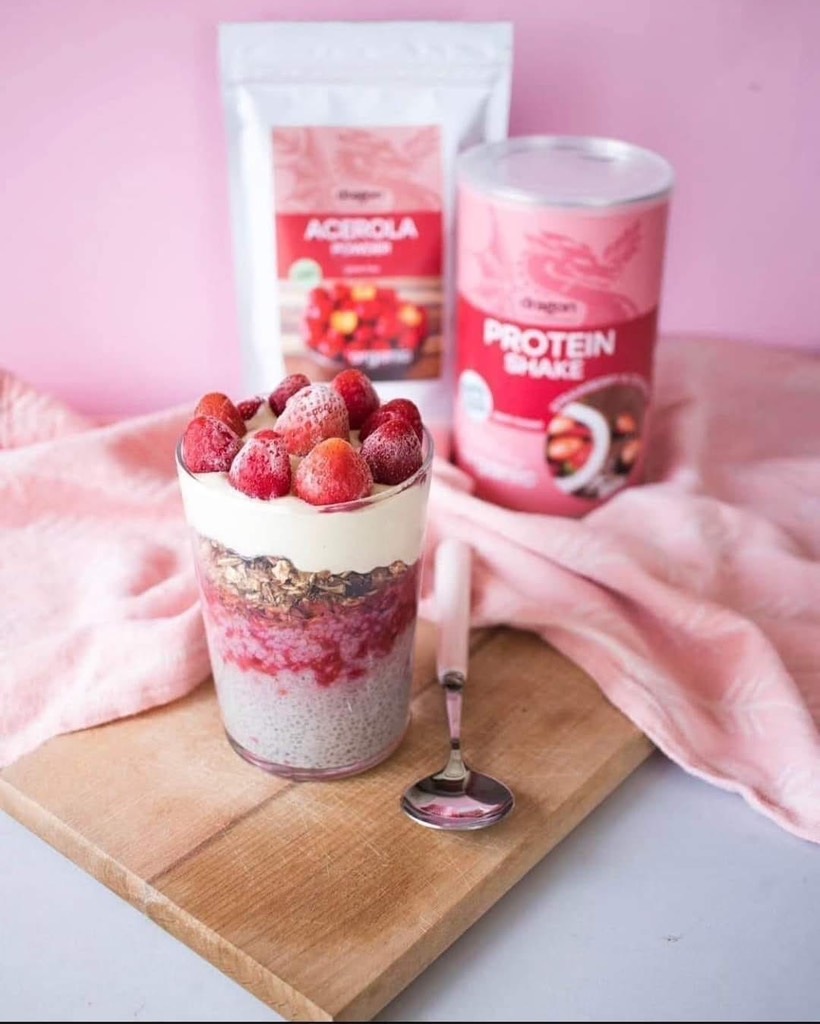 Protein shake dâu và dừa 450gr - Dragon