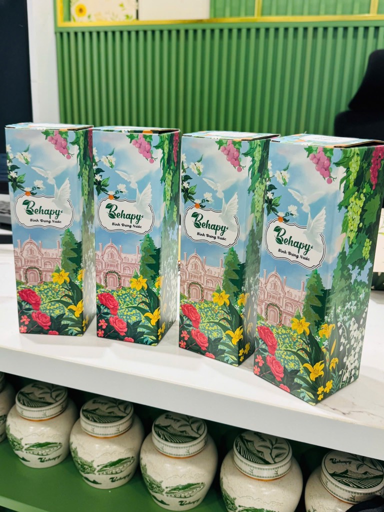 Bình thủy tinh 2 lớp 2 đầu lọc - Behapy