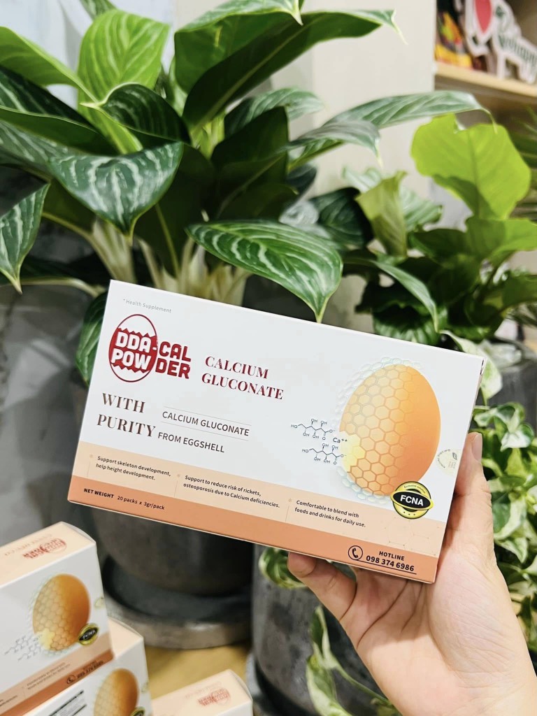 Canxi Hữu Cơ Từ Vỏ Trứng Gà 60gr (20 gói x 3g)
