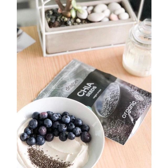 Hạt chia đen hữu cơ 200gr - Dragon