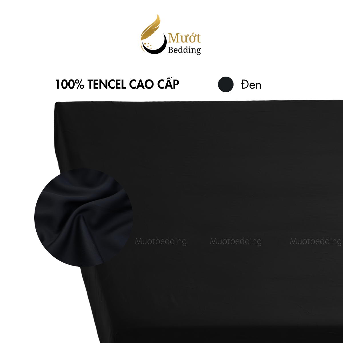 Ga giường Lụa Tencel Mướt Bedding cao cấp trơn màu, drap bo chun đầy đủ kích thước