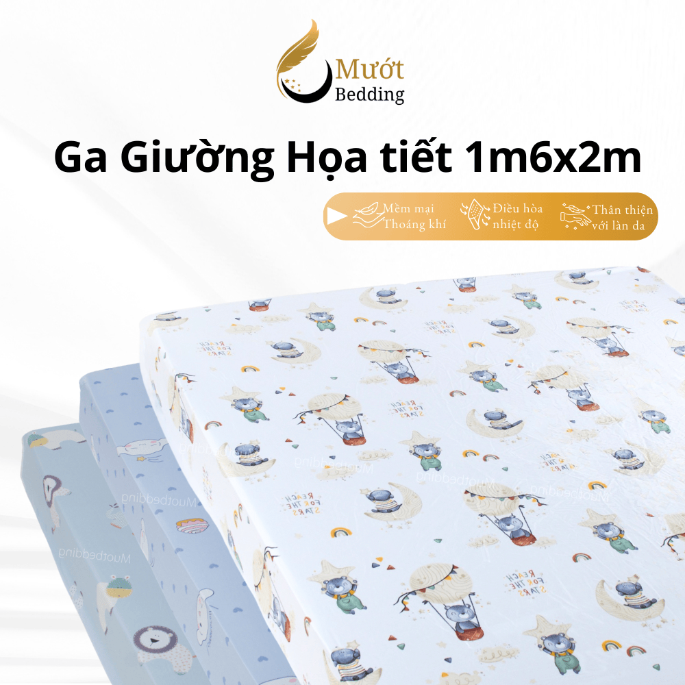 Ga giường lẻ Lụa Tencel Mướt bedding cao cấp đầy đủ size bo chun, chất liệu cao cấp, mềm, thoáng mát