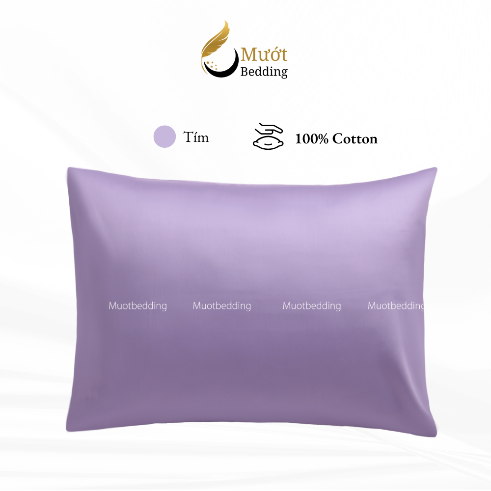 Vỏ gối trơn màu Mướt bedding mịn mướt sử dụng văn phòng, gia đình, du lịch