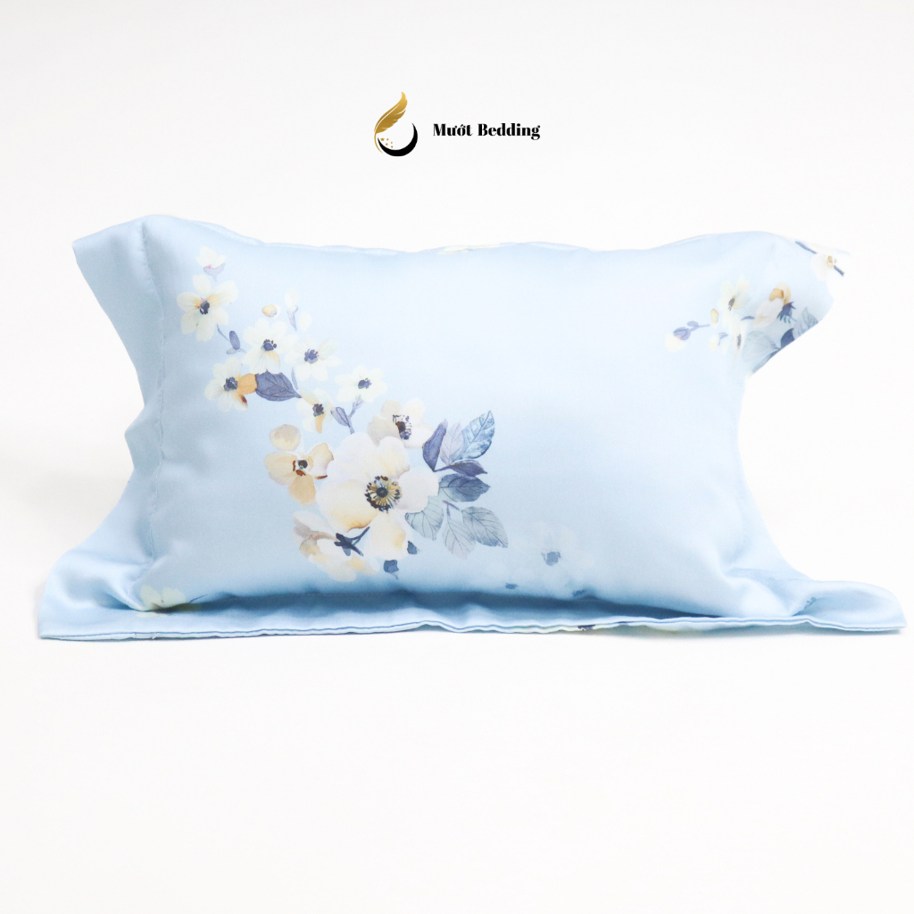 Gối nằm (ruột + vỏ) cho bé sơ sinh, trẻ em chất liệu Cotton/Tencel Size 25x35cm Mướt Bedding
