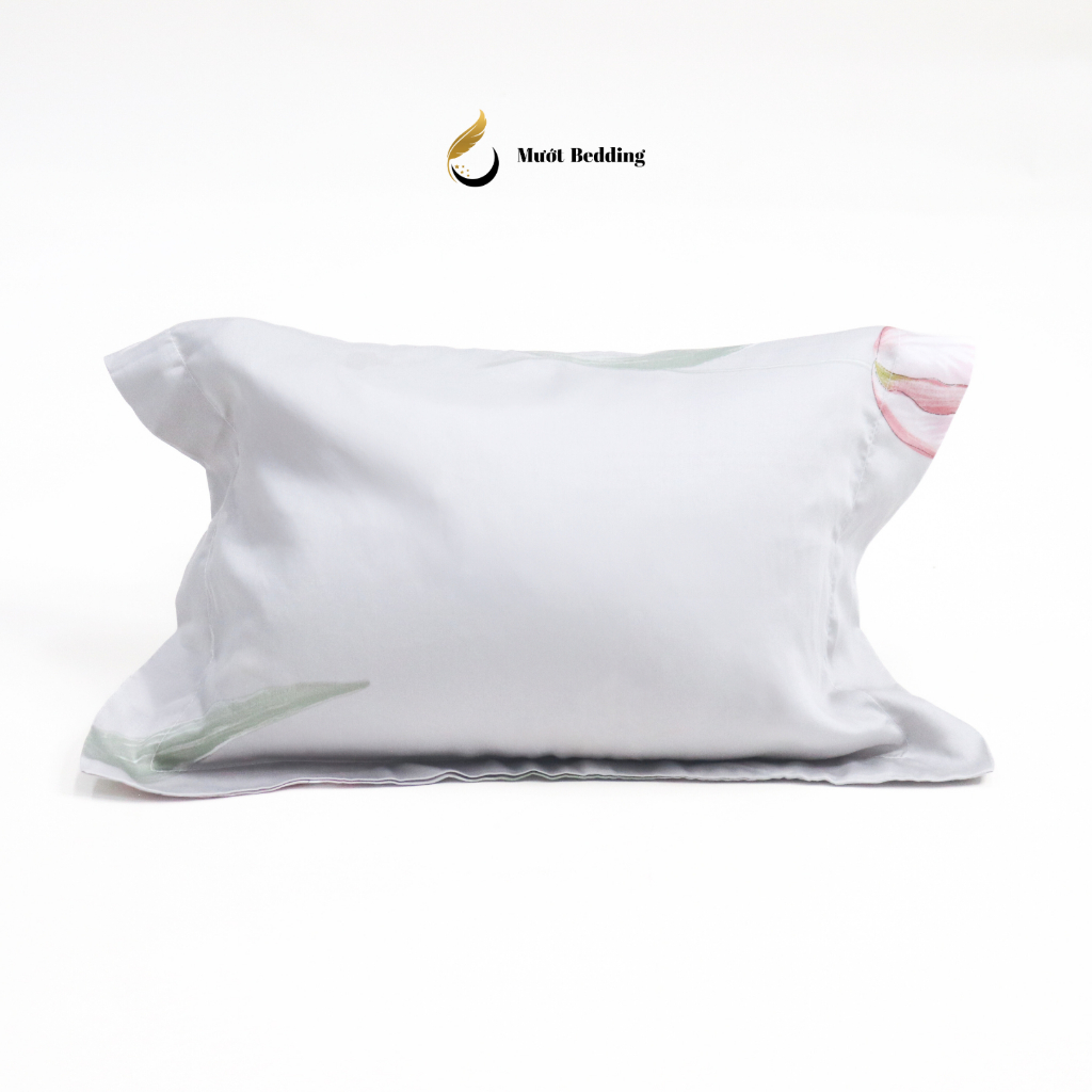 Gối nằm (ruột + vỏ) cho bé sơ sinh, trẻ em chất liệu Cotton/Tencel Size 25x35cm Mướt Bedding